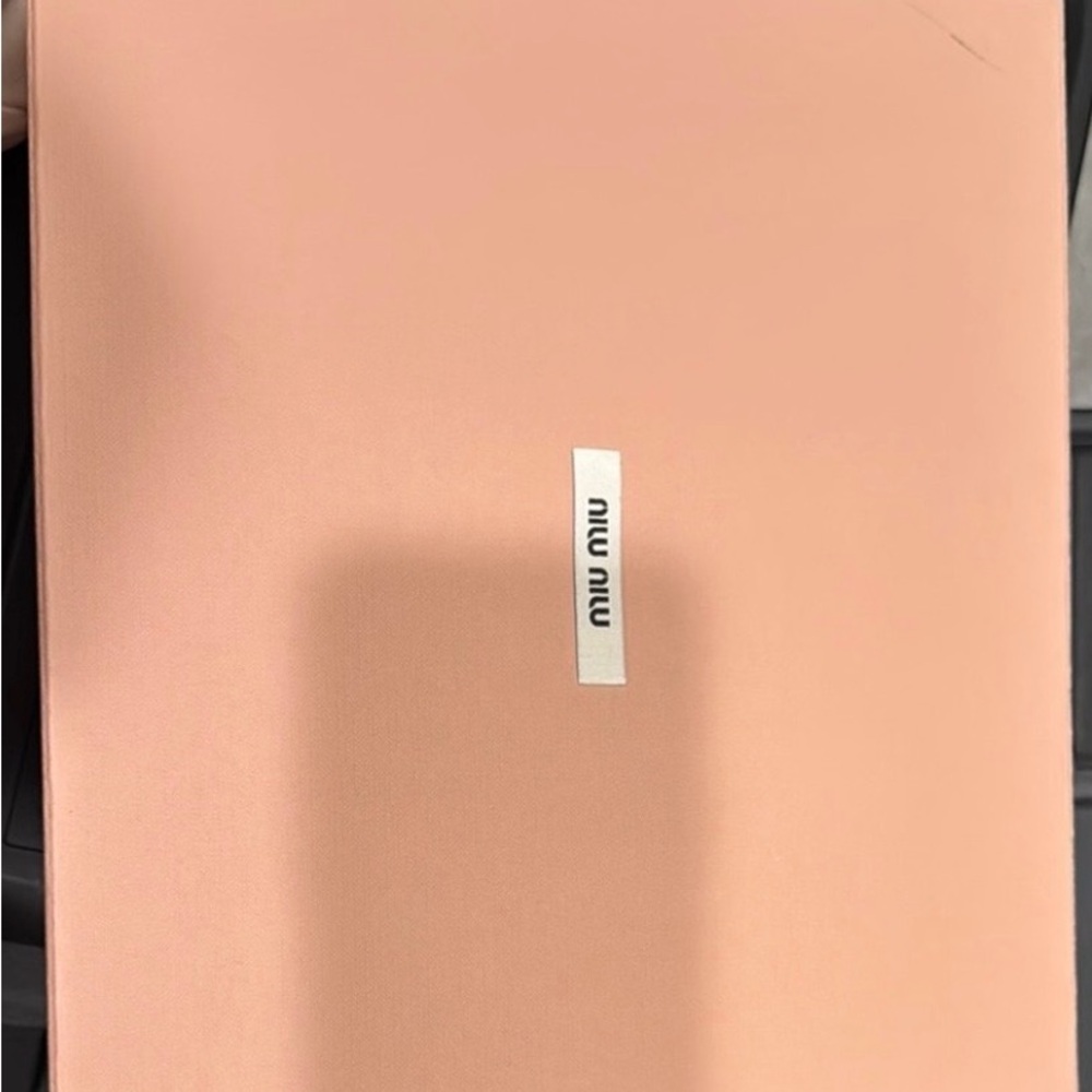 Miu Miu Pink Box with Center Logo